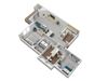 2 Bedroom 2 bath 3D floor plan